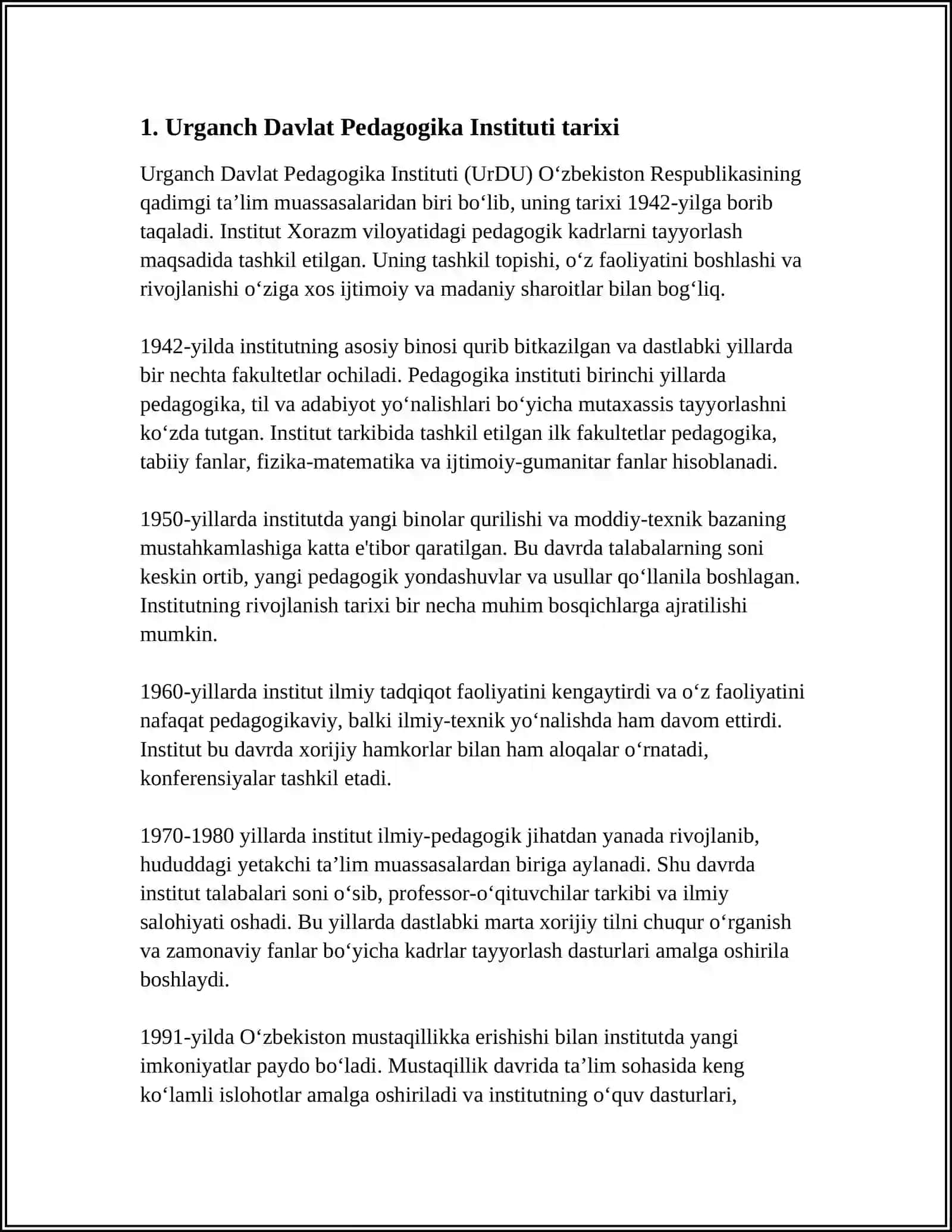 URGANCH DAVLAT PEDAGOGIKA INSTITUTI 3