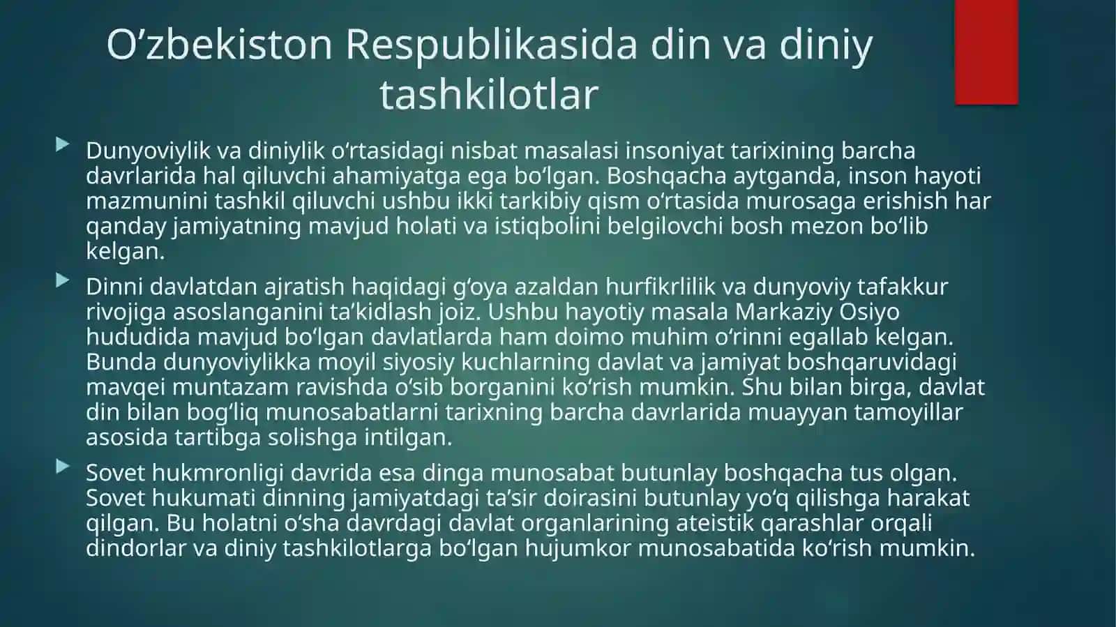 Vijdonva e’tiqod erkinligining ta’rifi 3