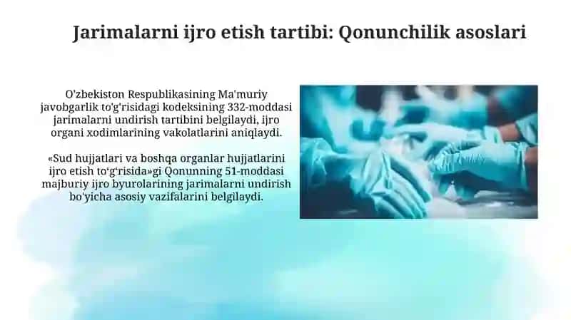 Jarima jazosini ijro etish tartibi 3
