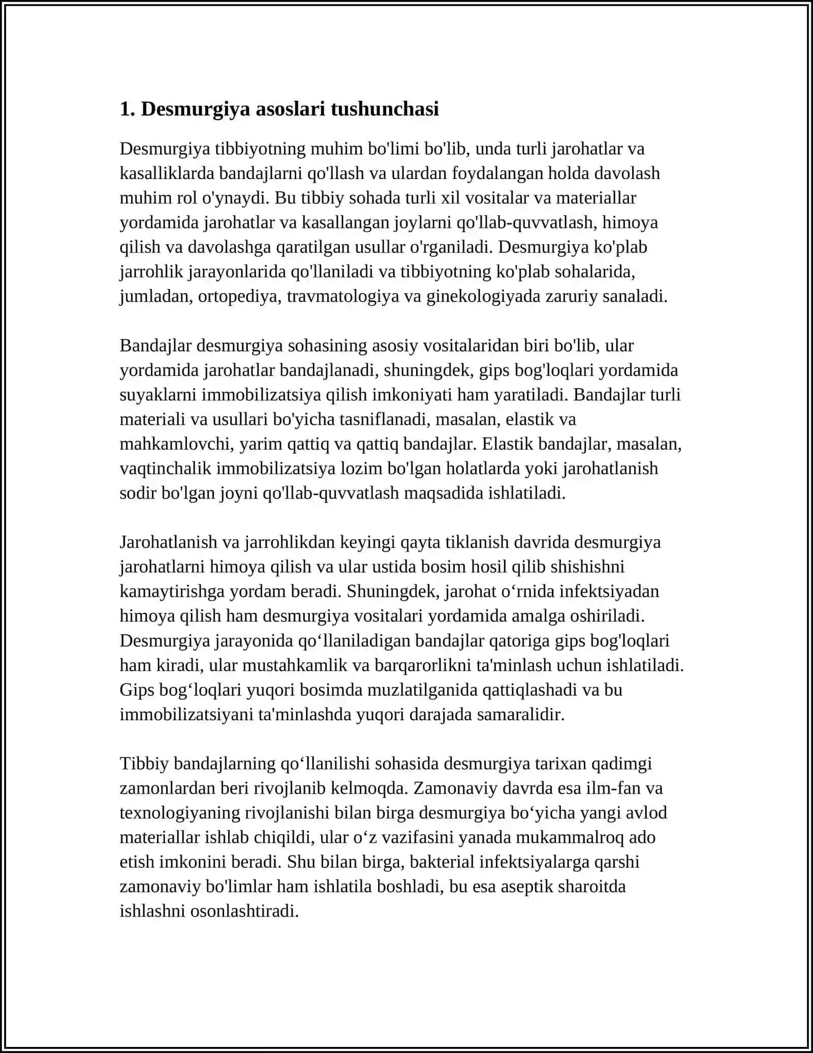 DESMURGIYA ASOSLARI 3