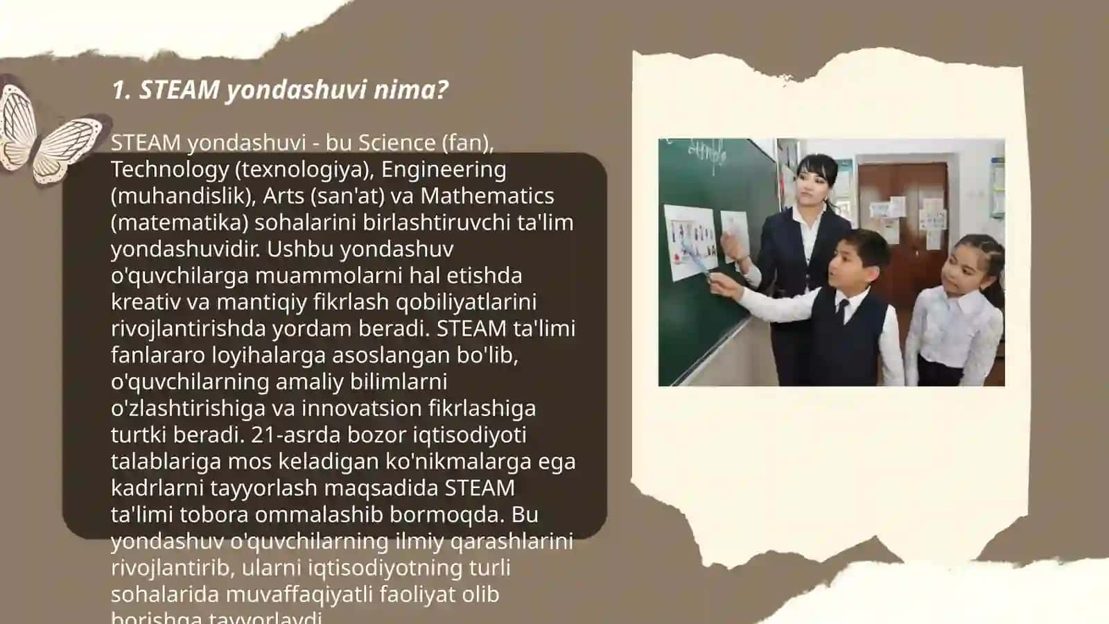 Tasviriy san'at darslarini tashkil etishda STEAM yondashuv 3