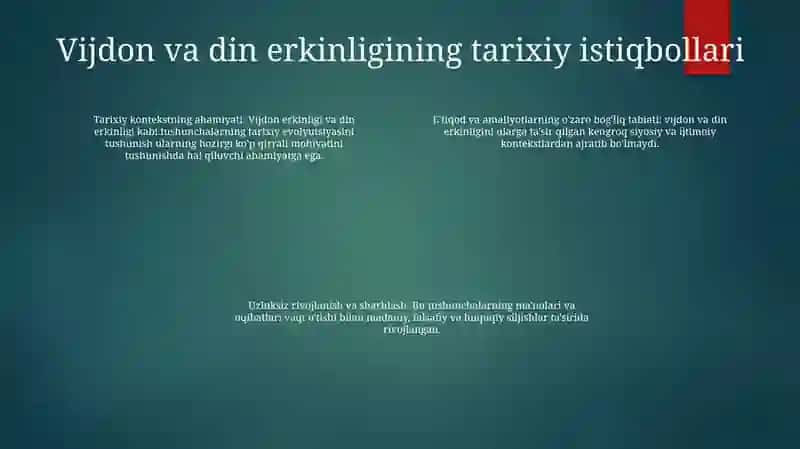 Vijdon Va E'Tiqod Erkinligining Ta'Rifi 3