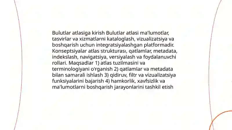 Bulutlar atlasi bilan ishlash 3