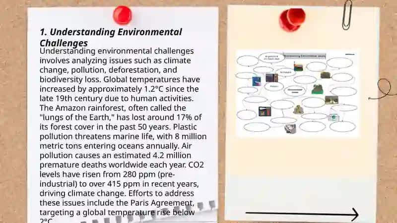 Develop your individual action plan to solving environmental issues 3