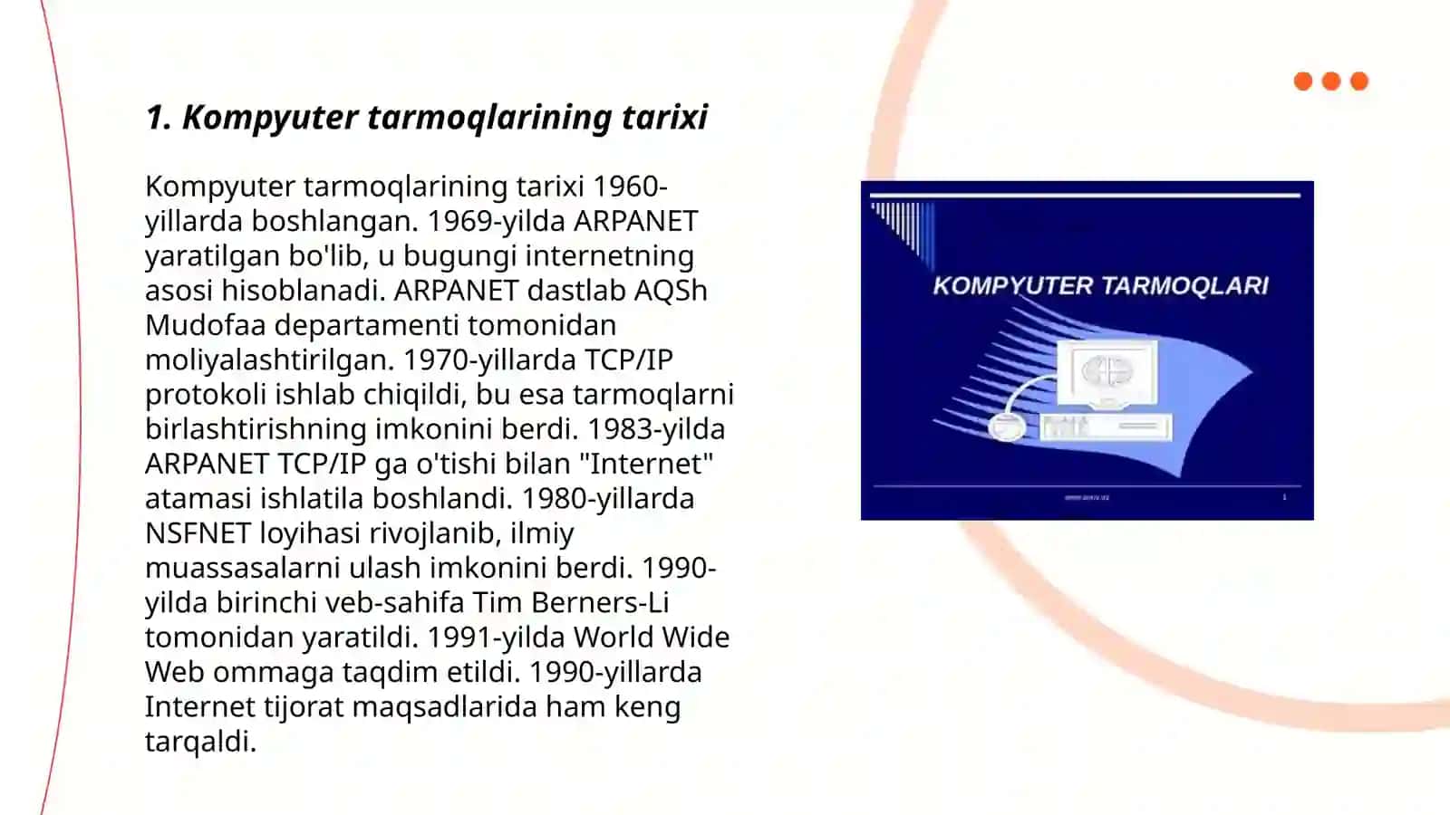 Komputer tarmoqlari haqida tushuncha 3