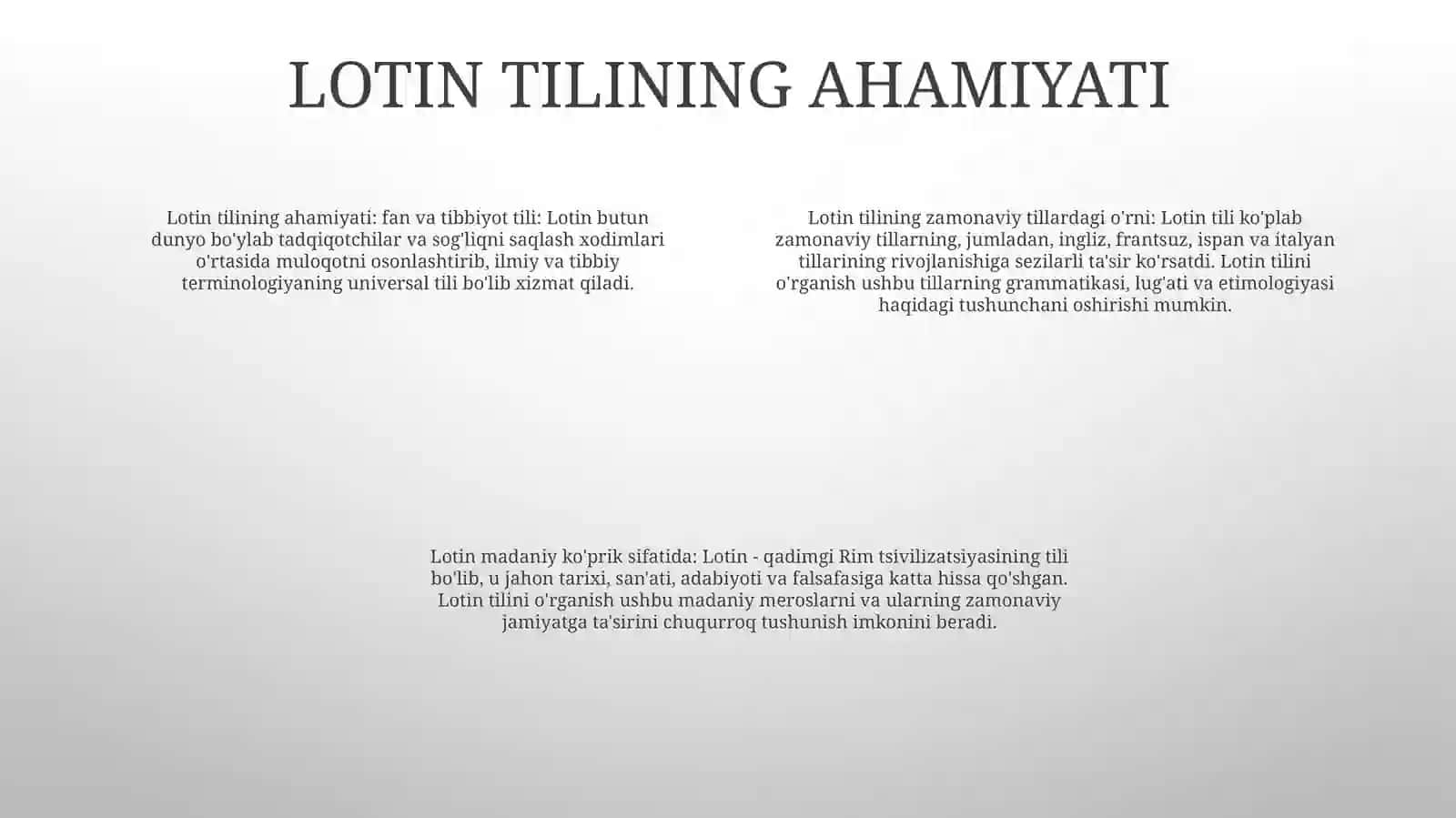 Lotinologiya tilshunoslik 3