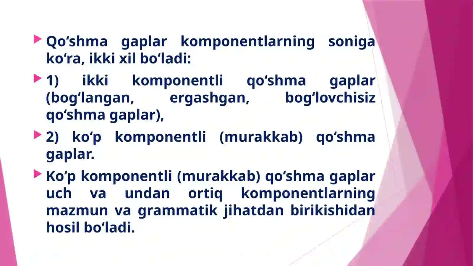 Murakkabqo’shmagaplar 3