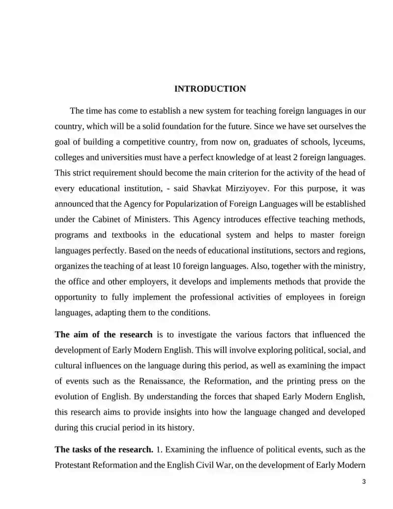 Influence on the development of Early Modern English 3