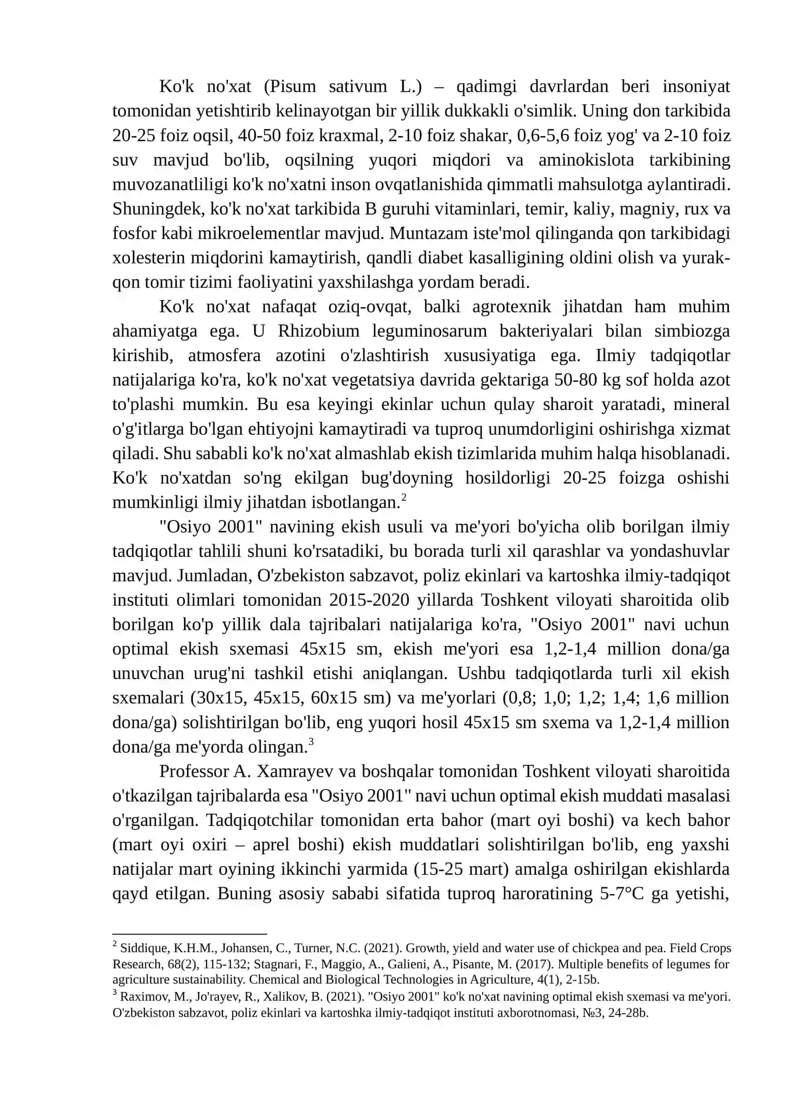 ko‘k no‘xat navini ekish usuli va meyori 3