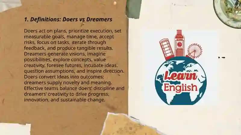 Doers and Dreamers 3