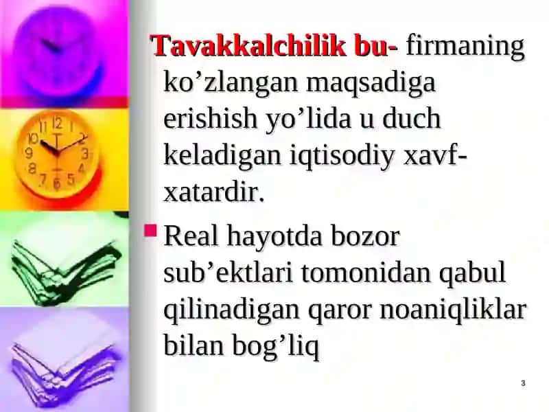 BOZOR VA TAVAKKALCHILIK 3