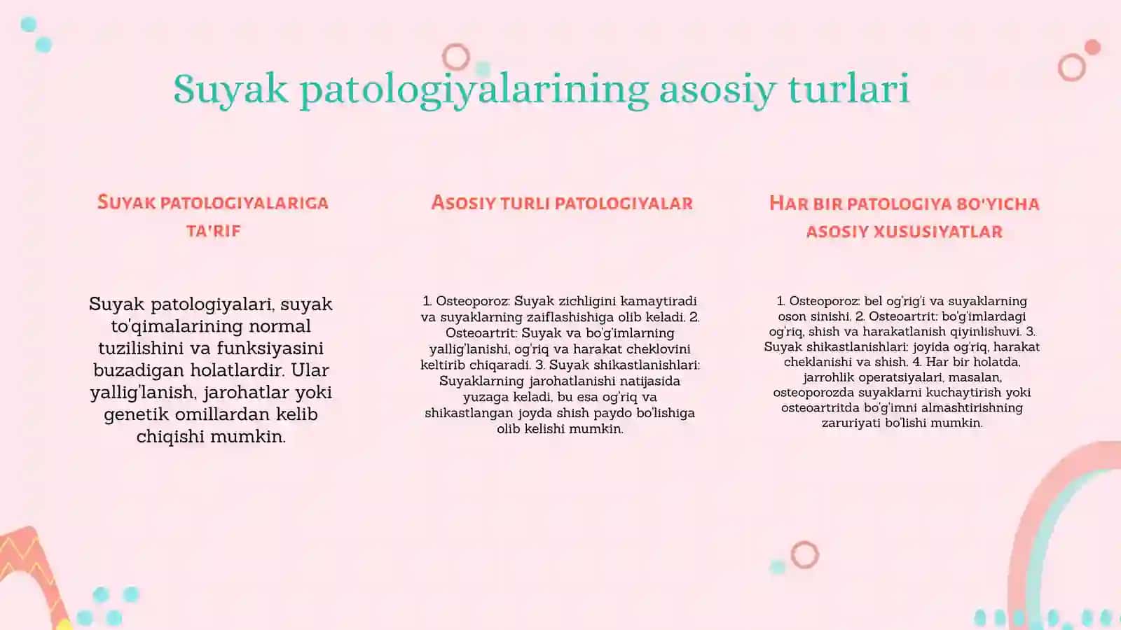 Suyaklar patologiyalarida bajariladigan operatsiyalar 3
