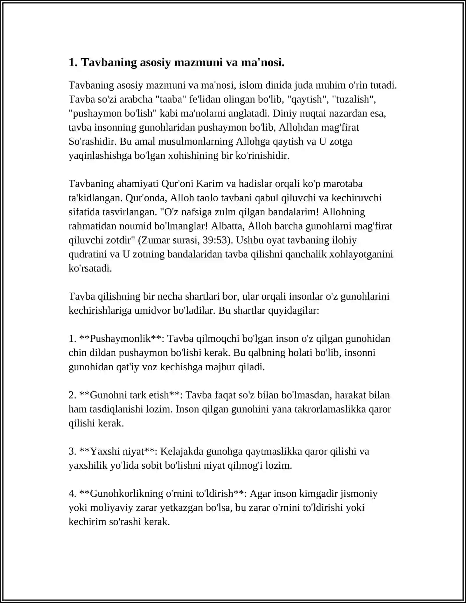 G’AZZOLIYNING “TAVBA”ASARI ASOSIDA DIN VA AXLOQ 3