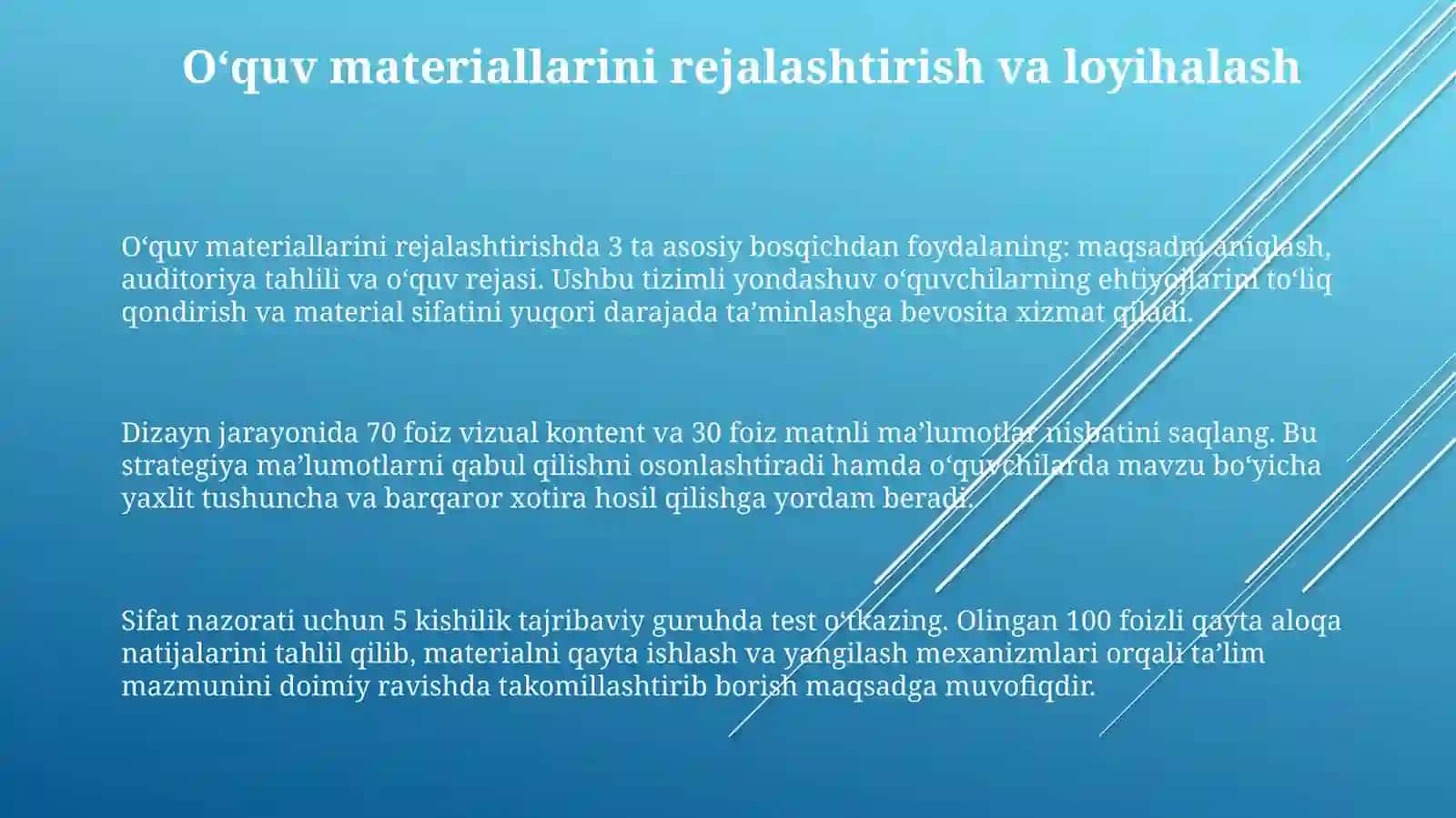 O‘quv materiallarini tayyorlash 3