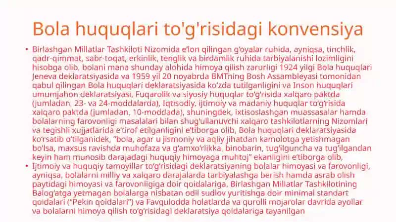 Bola huquqlari to'g'risidagi Konvensiya 3