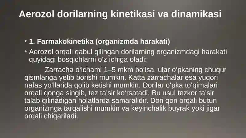 Aerozollar va Kolidollar 3