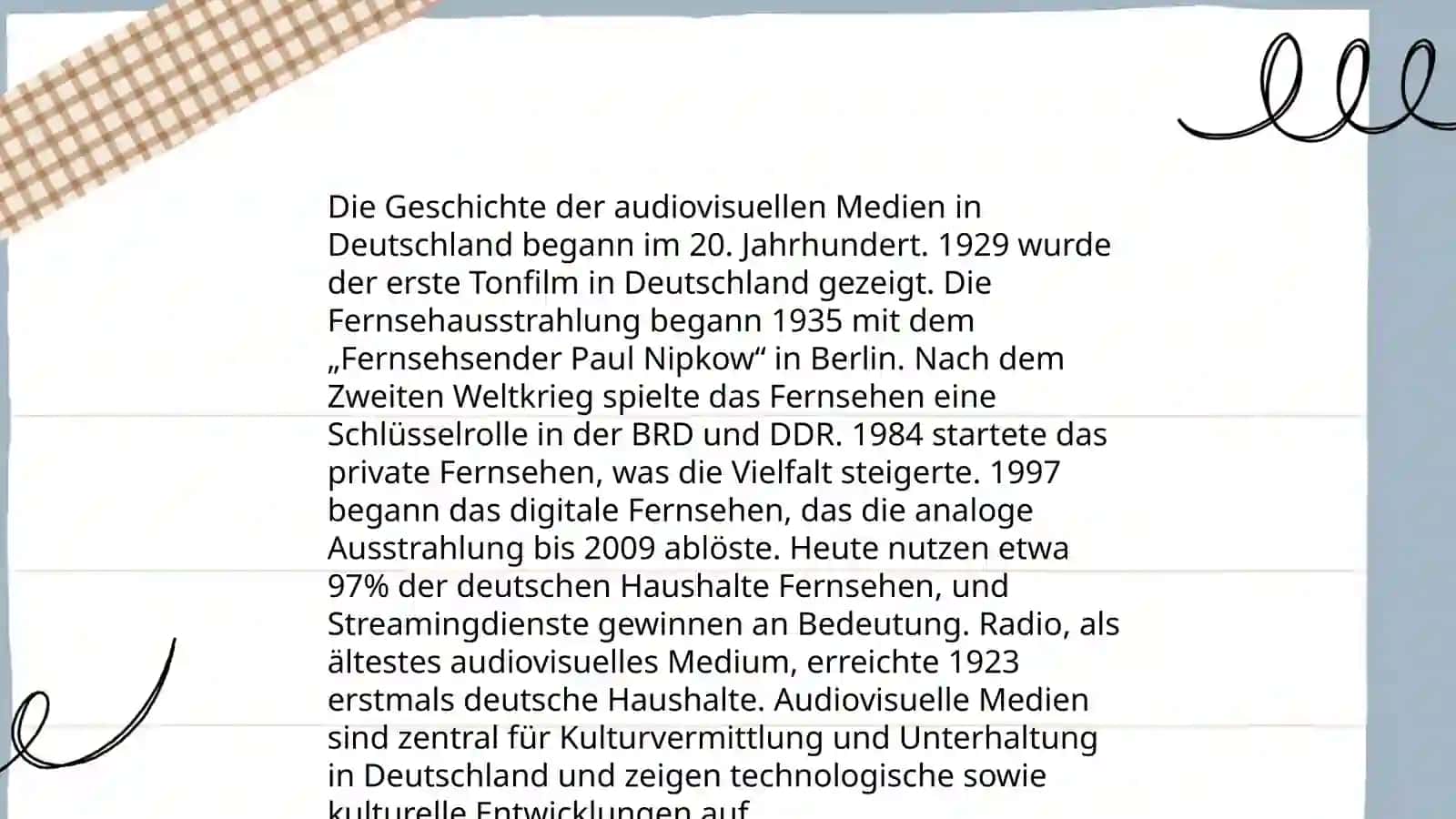 Audiovisuelle Texte und ihre mediale Ausarbeitung 3