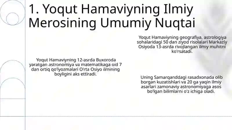 Yoqut Hamaviy ilmiy merosi 3