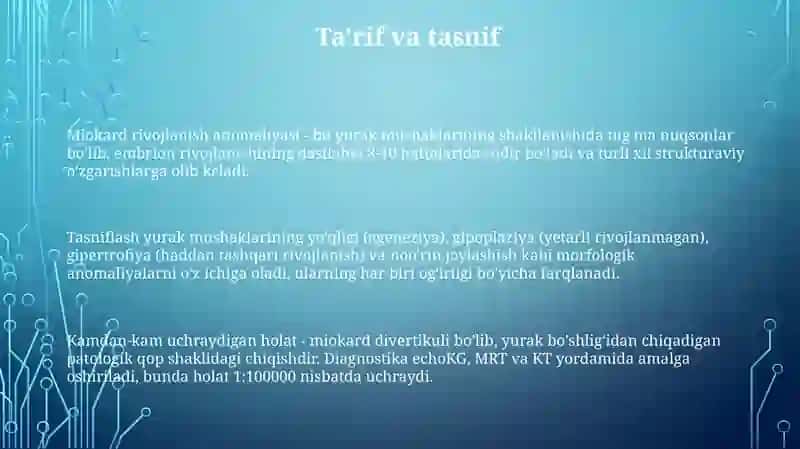 Miyacha rivojlanish anomaliyasi 3