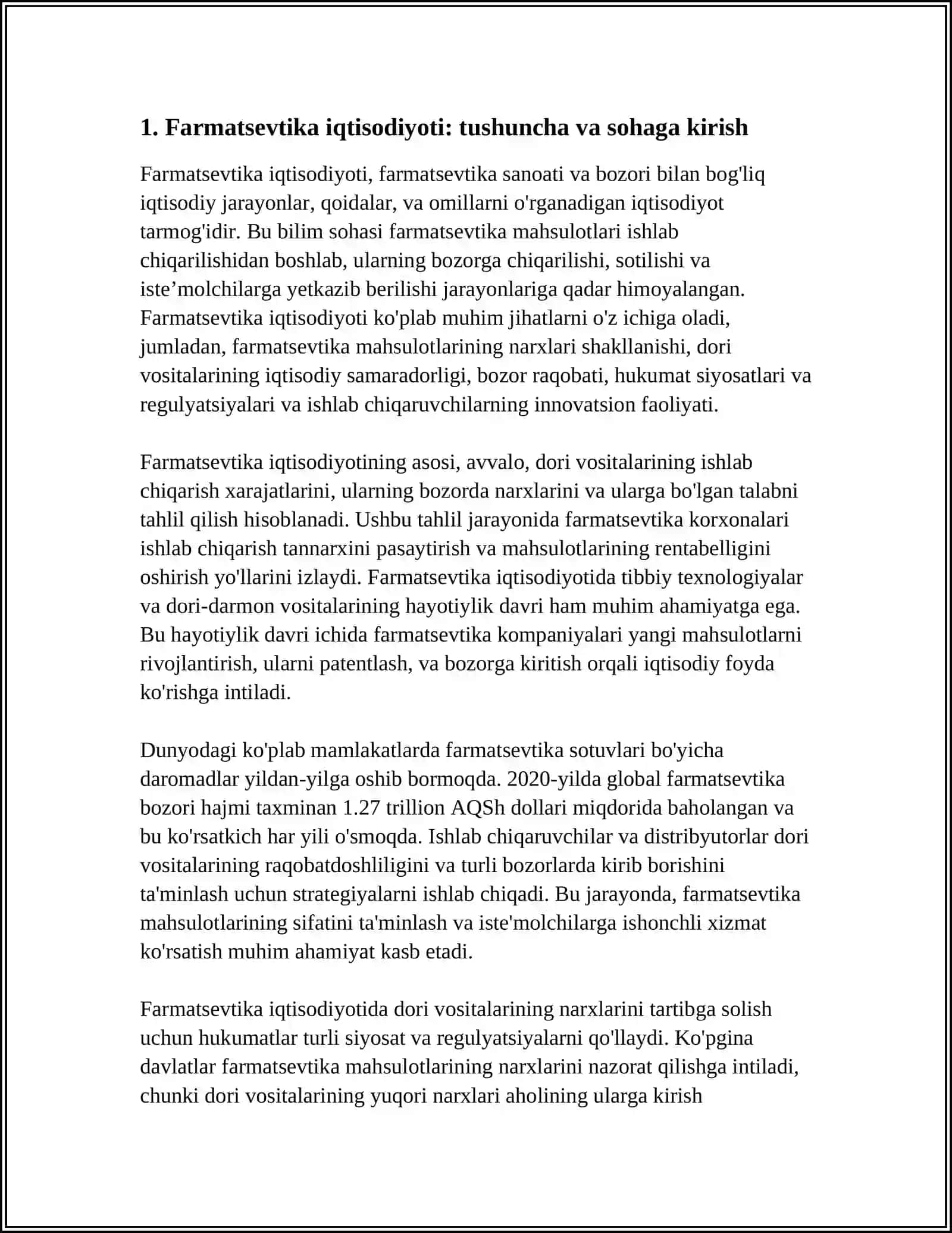 Farmatsevtika Iqtisodiyoti 3