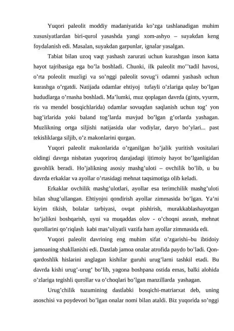 Yuqori paleolit davri 3