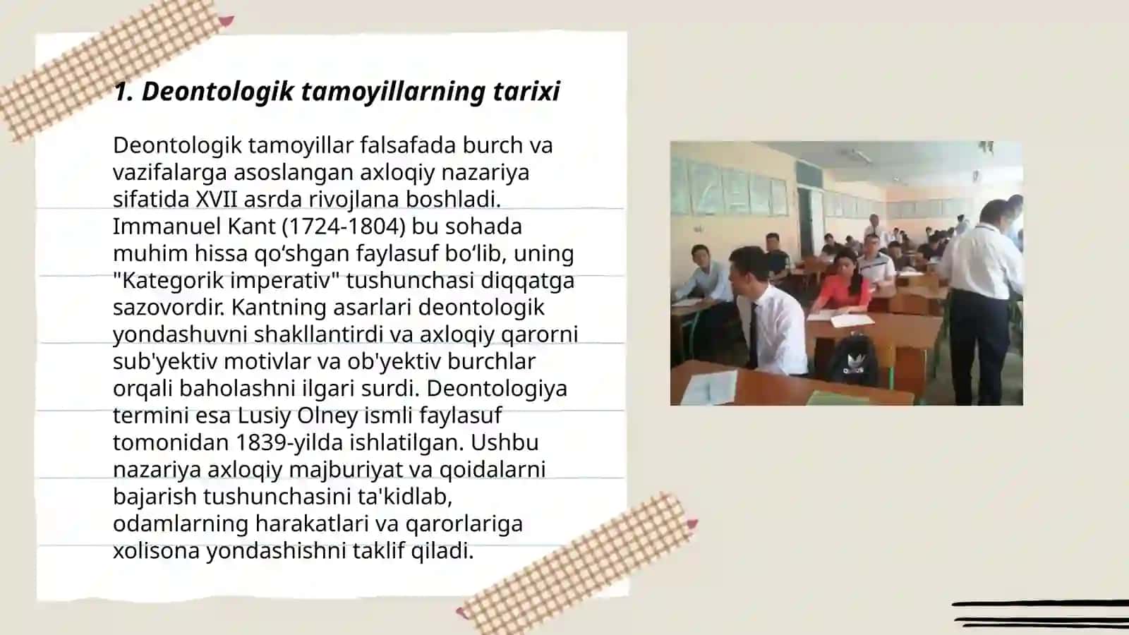 Deontologik tamoyillar 3