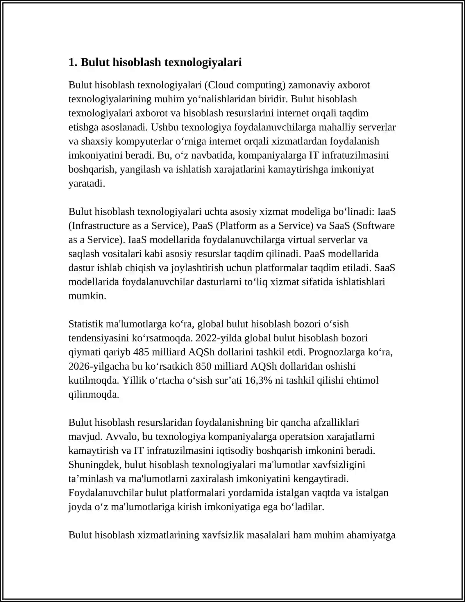 Bulut hisoblash texnologiyalari 3