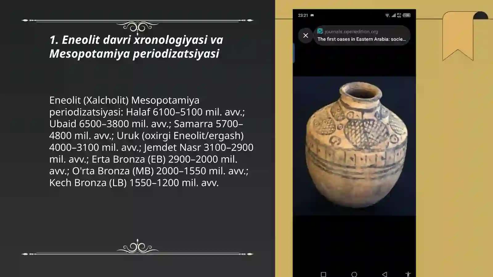 Mesopotamiyaning Eneolit va bronza davri arxeologiyasi 3