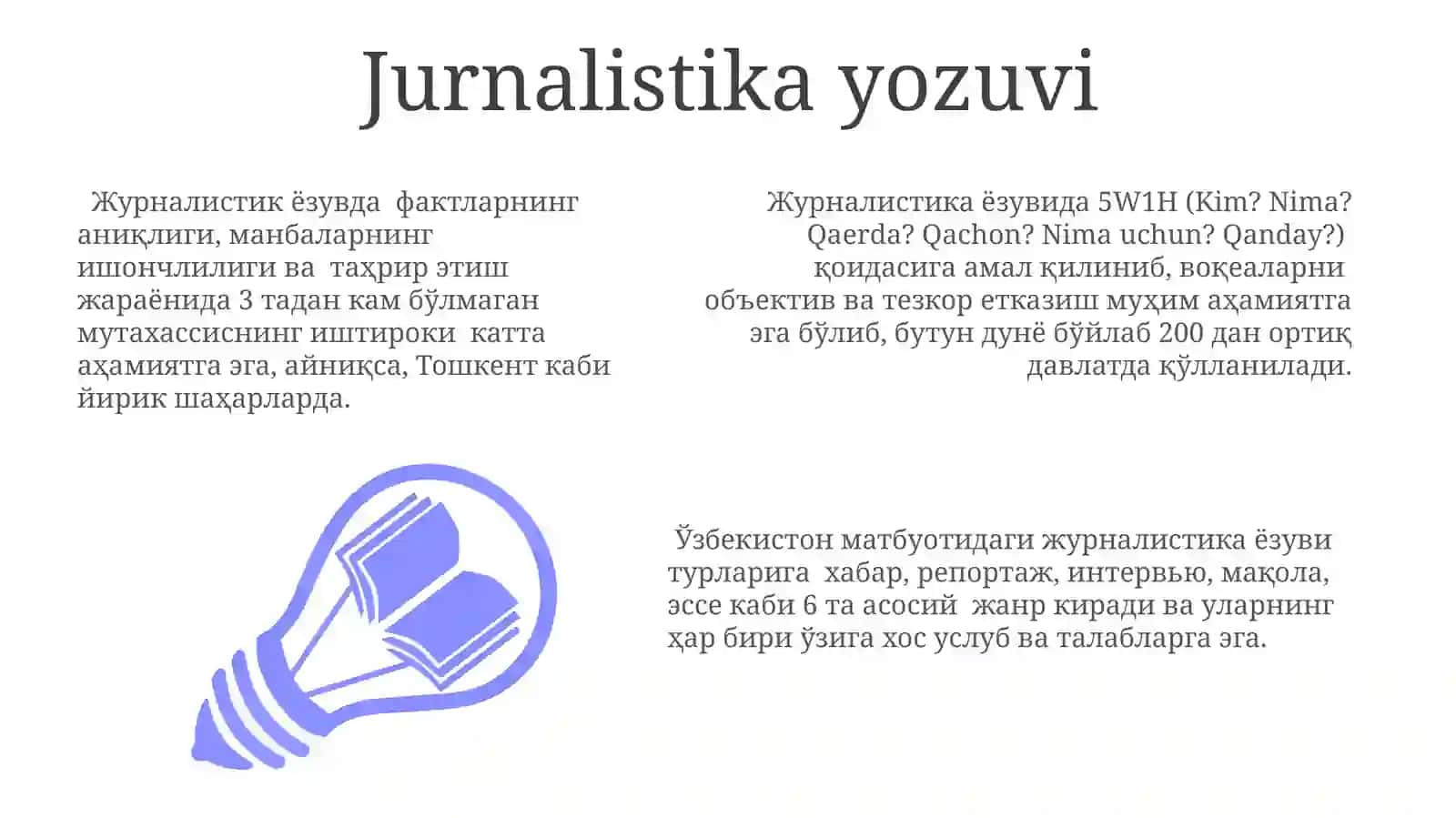 Yozuv turlari 3