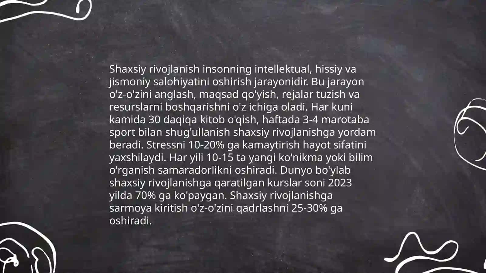 Shaxsiy rivojlanish 3