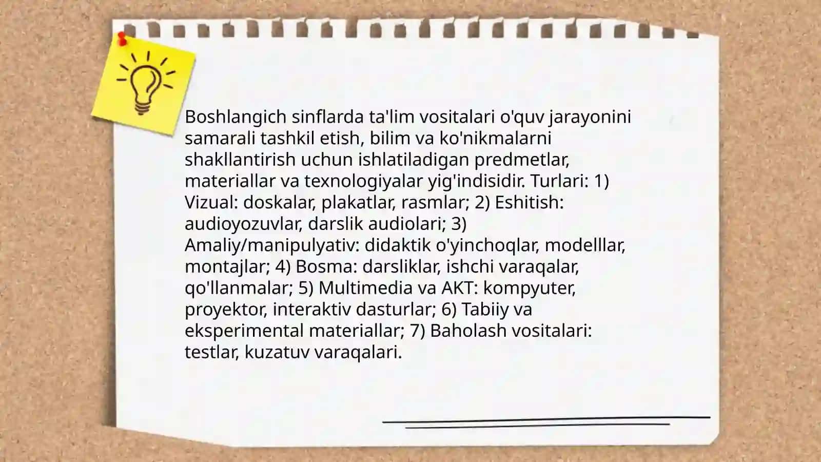 Boshlangich sinflarda ta'lim vositalari va ularning mazmuni 3