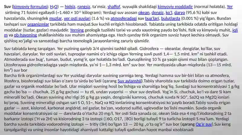 SUVNING FIZIK VA KIMYOVIY XOSSALARI 3