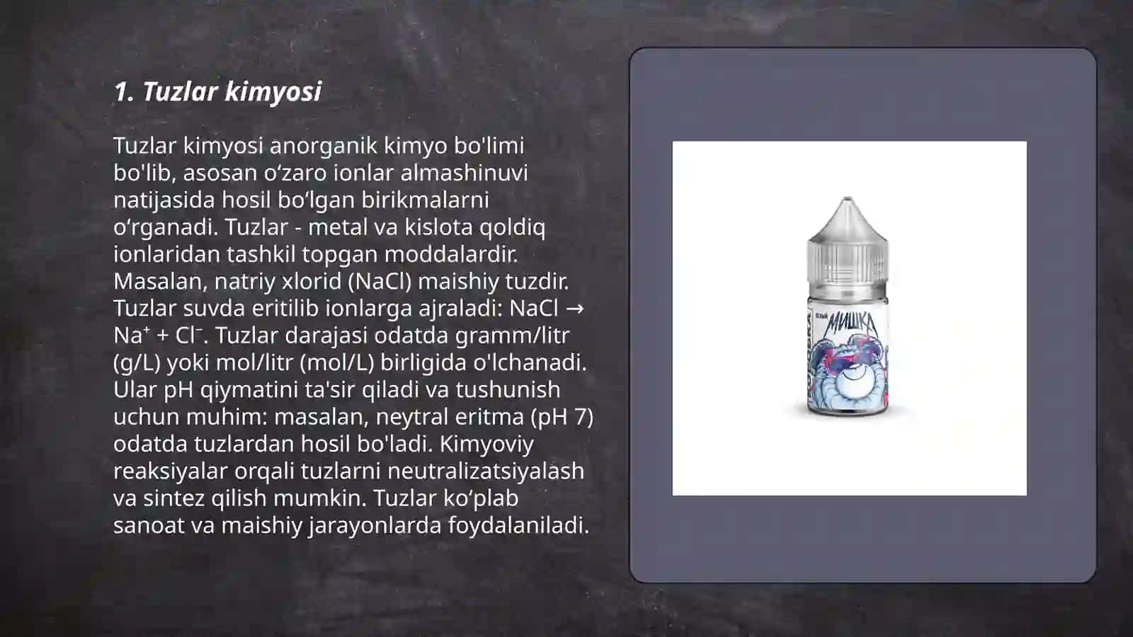 Tuzlarning gidratlanish issiqligini aniqlash 3