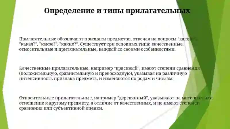 Имя прилагательное 3
