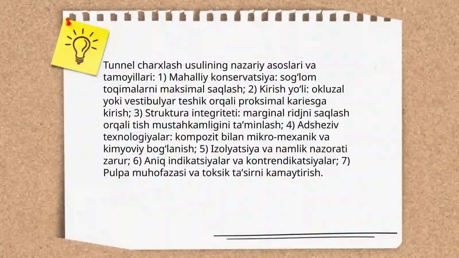 Tunel charxlash usulini qollik 3