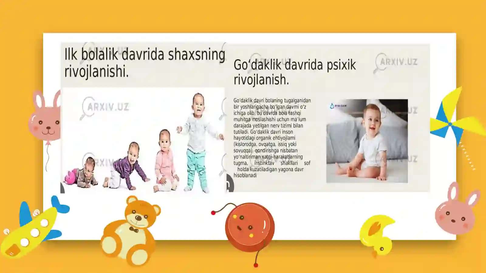 Bola tushunchasi, bolalik davri 3