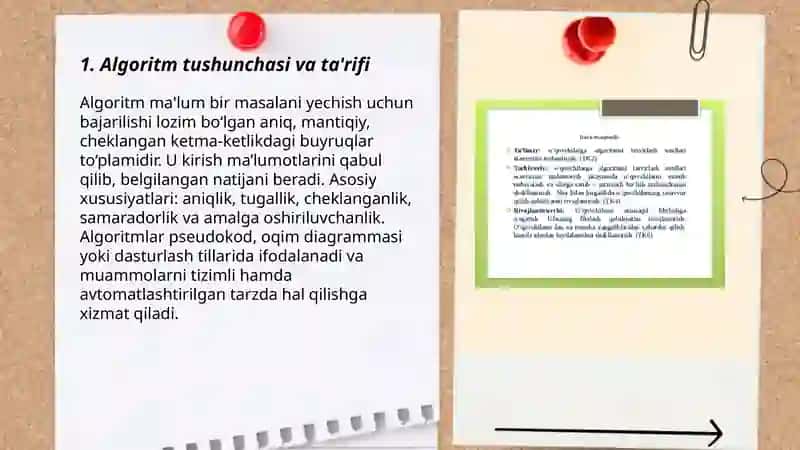 Algoritm haqida tushuncha 3