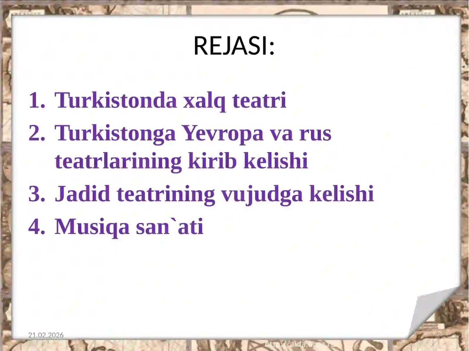 Teatr va Musiqa San'ati Rejasi 3