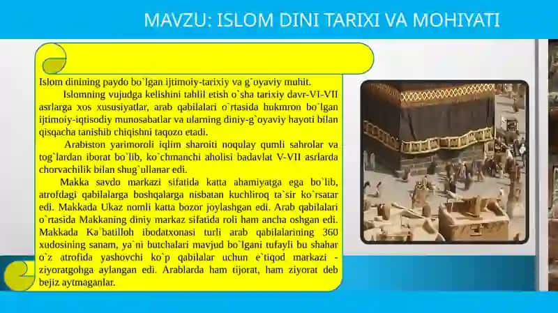 ISLOM DINI TARIXI VA MOHIYATI 3