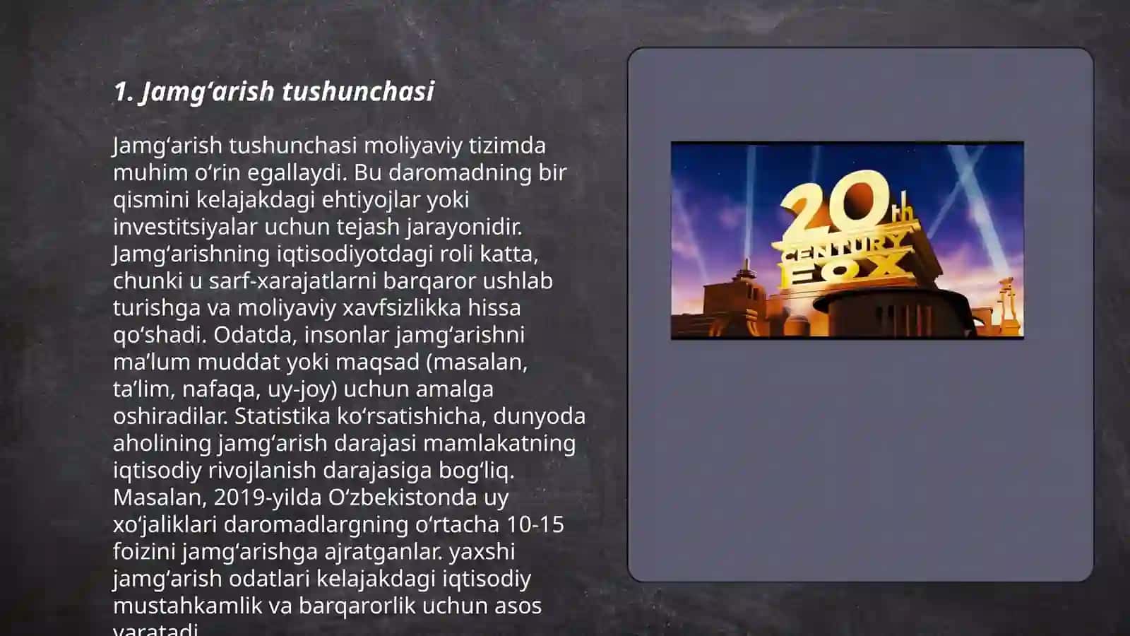 Jamgʻarishning mohiyati omillari va samaradorligi 3