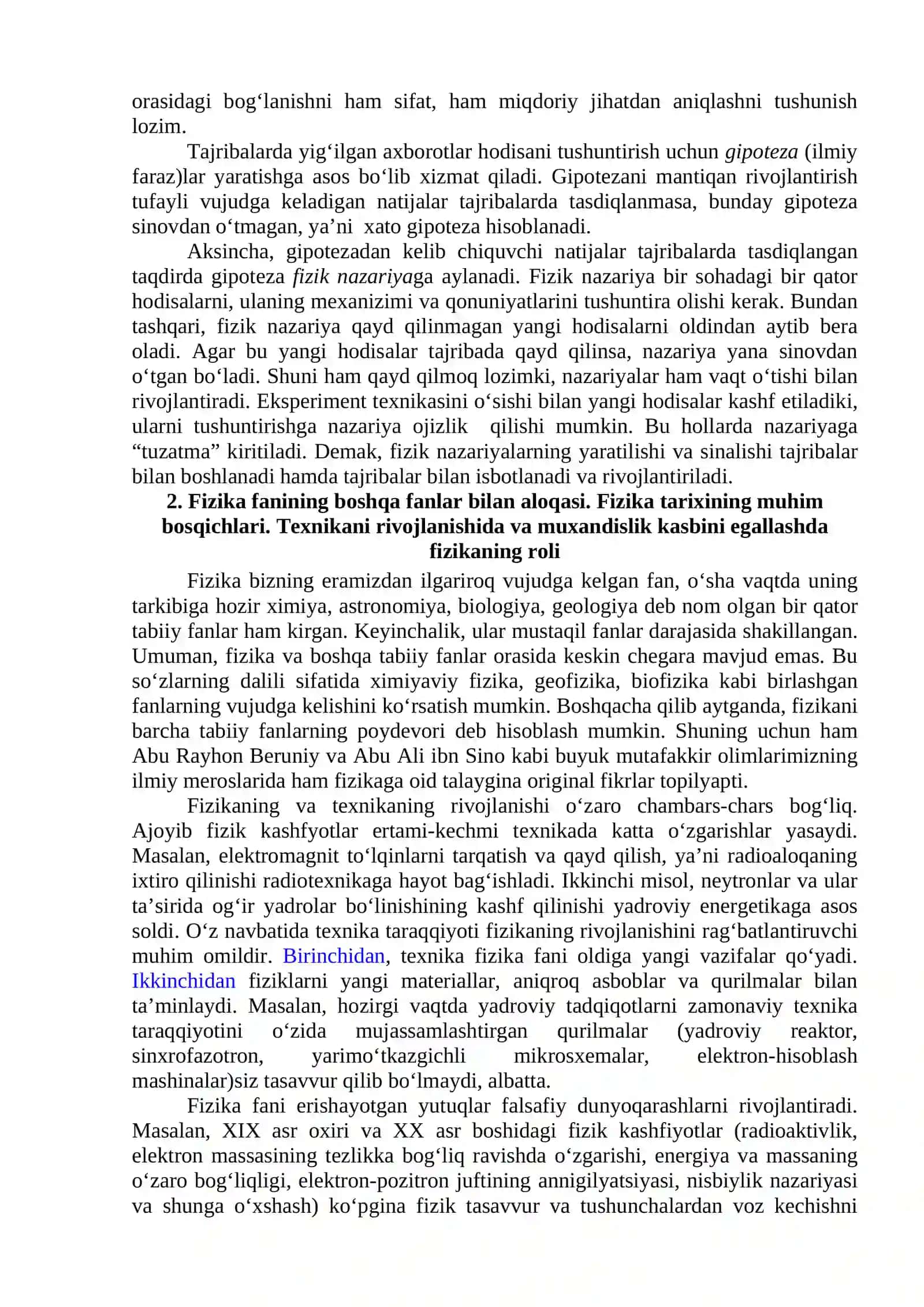Mexanikaning fizik asoslari 3