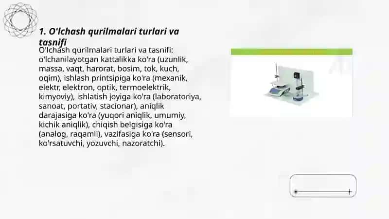 O'lchash qurilmalari va uning vazifalari 3