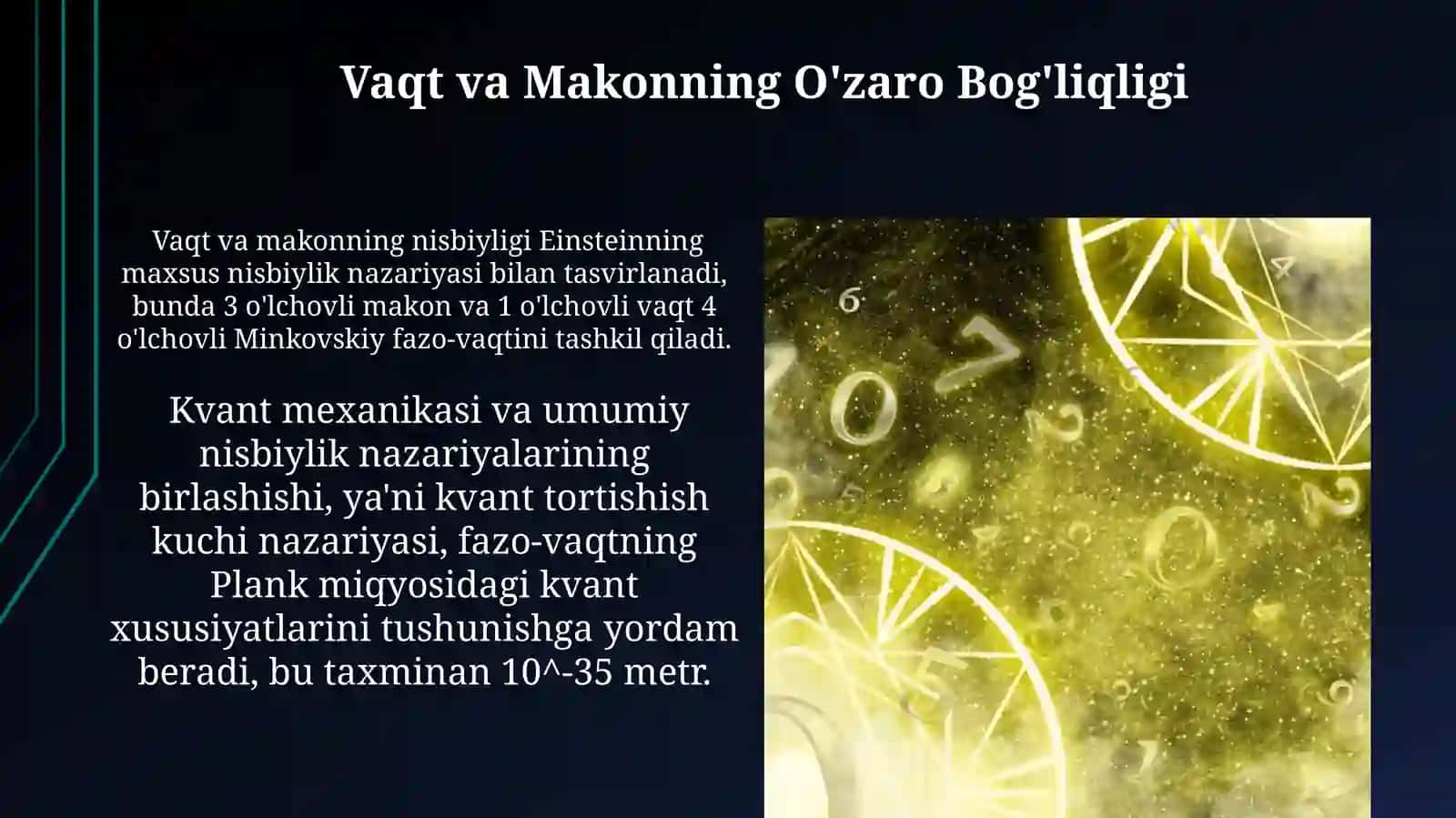 Fazo va vaqt 3
