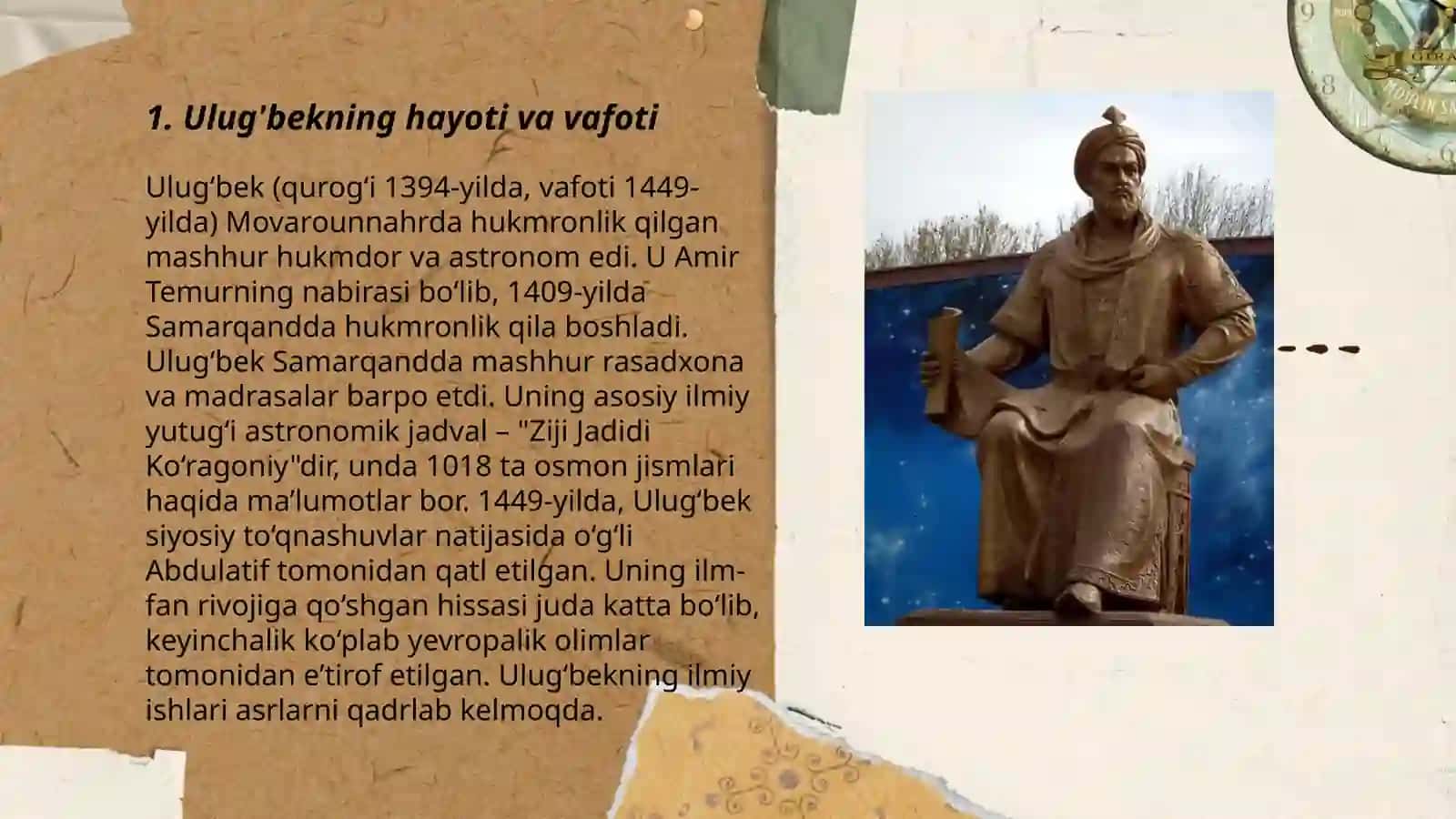 Ulug'bekning hayoti va vafoti 3