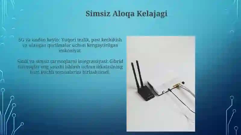 Simli va simsiz aloqa vositalari 3