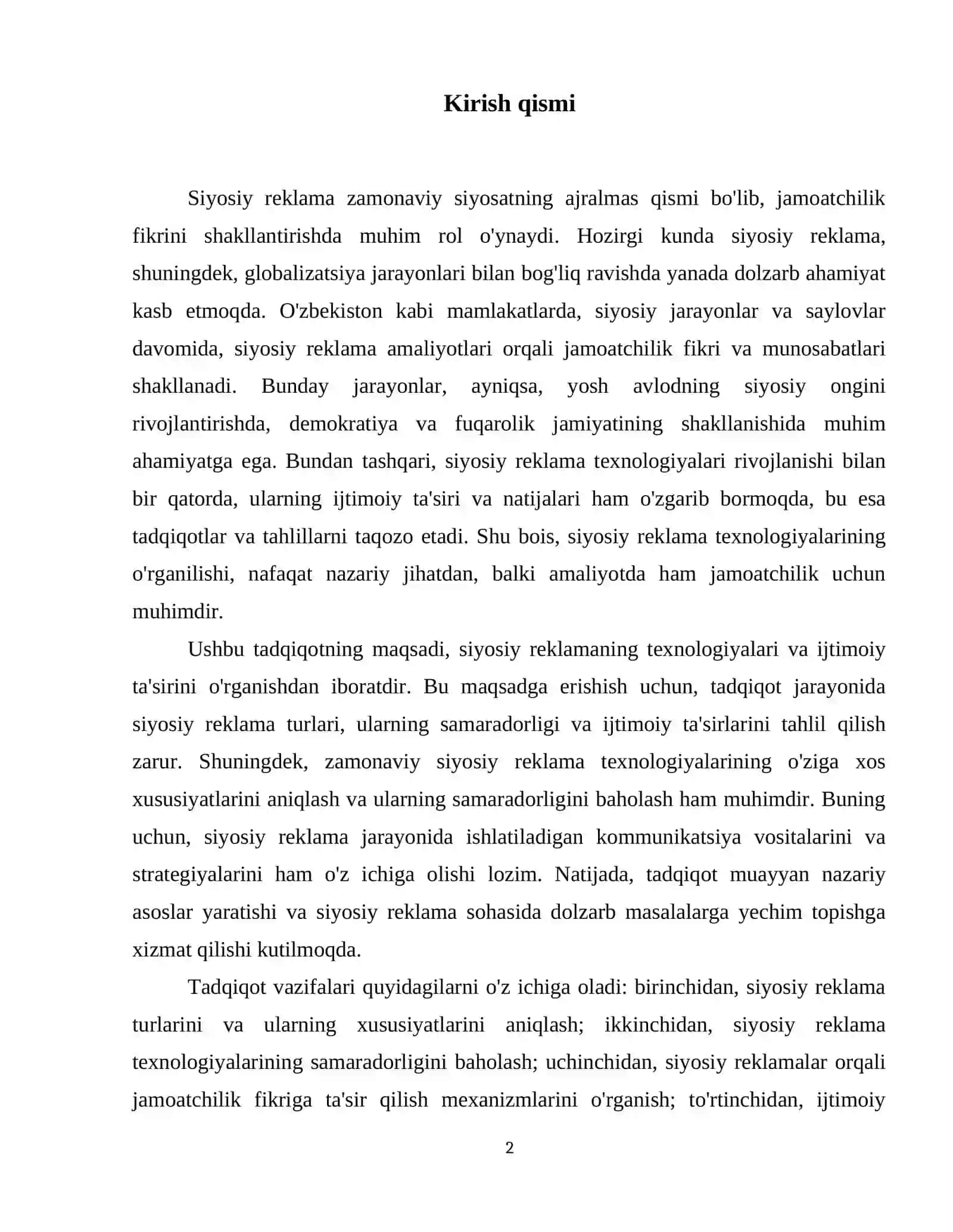 Siyosiy reklamani qullash texnalogiyasi 3