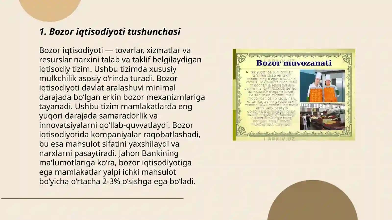 Bozor iqtisodiyoti 3