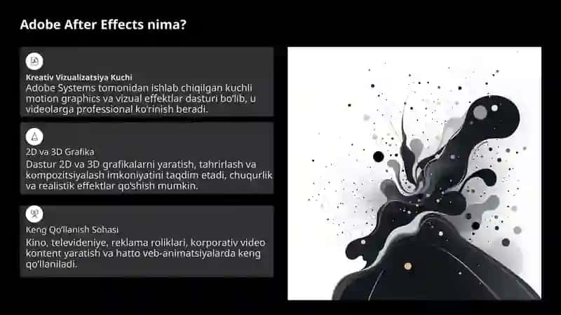 After Effects interfeysi bilan tanishuv 3