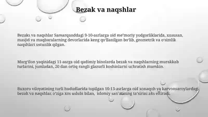 Markaziy Osiyo Erta O‘rta Asrlar Me‘morchiligining Ta‘siri va Meros 3