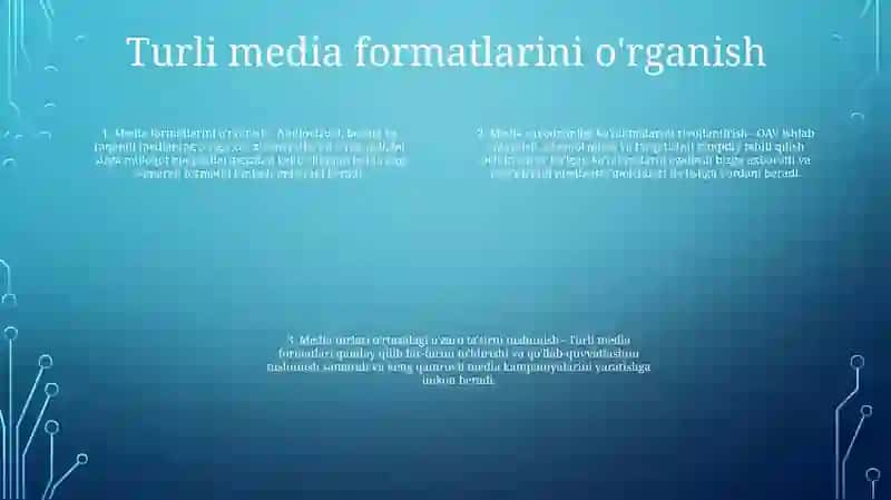 Media Savodxonlikkni Rivojlantirish Yo'Llari 3